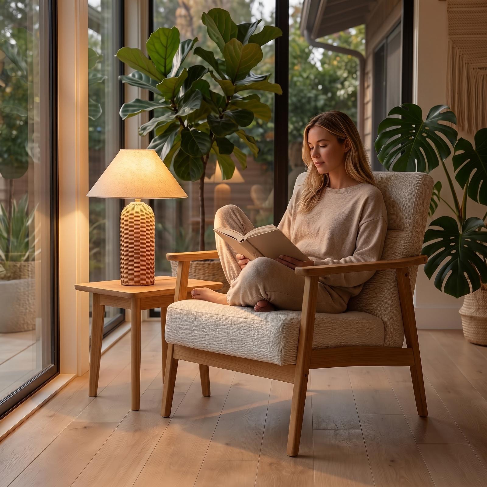 Lampe de chevet avec base en r - Home Textile avis et prix