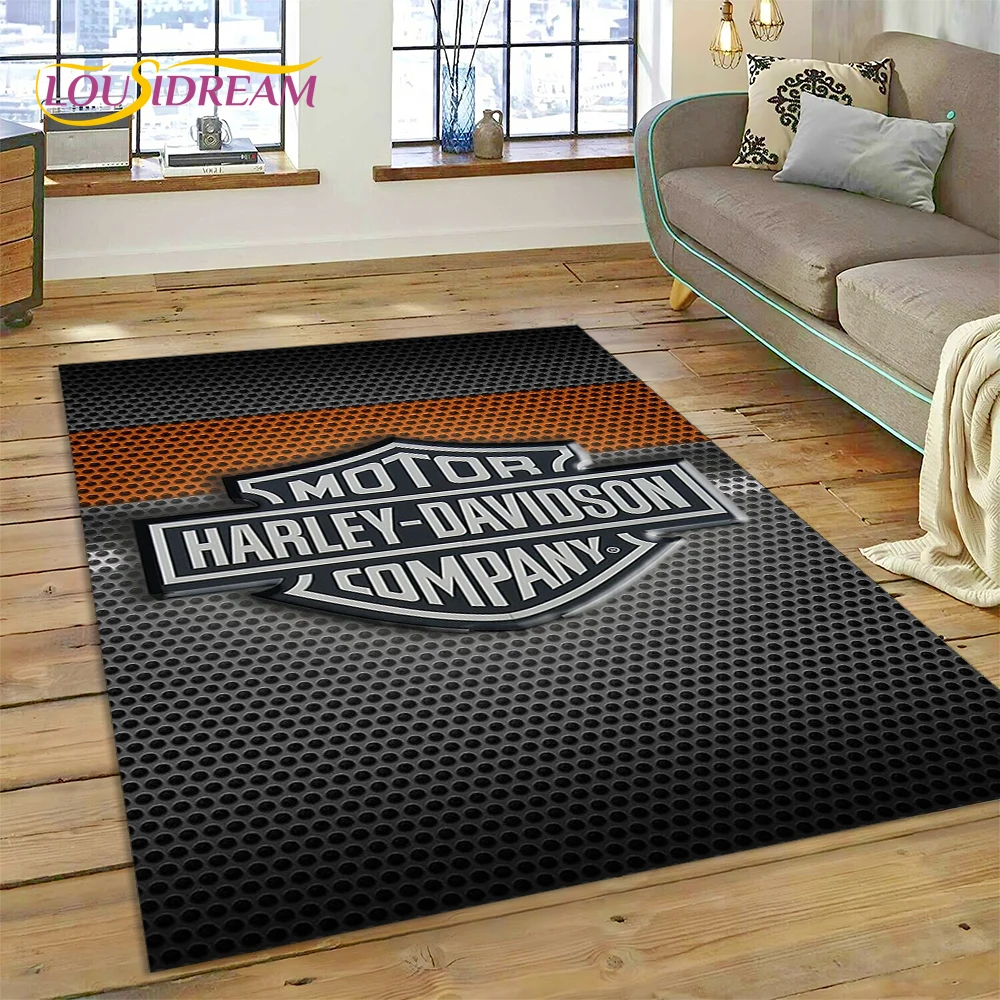 Tapis avec logo de moto Harley - Home Textiles Sale avis et prix