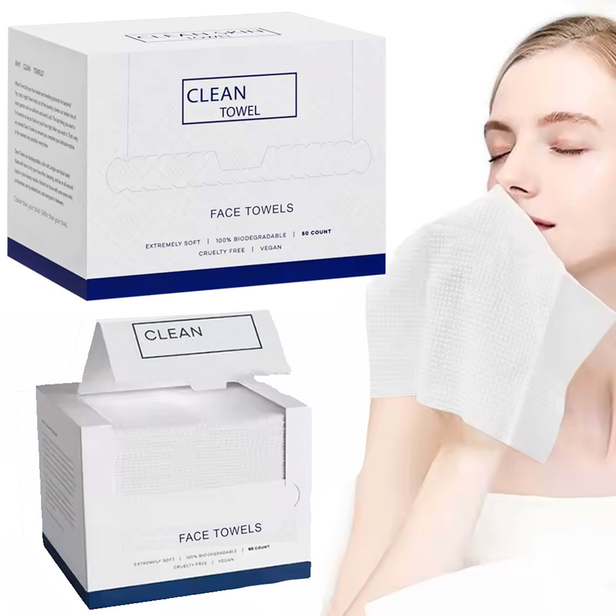 50 pièces/boîte, serviettes je - Home Textiles Face Towel avis et prix